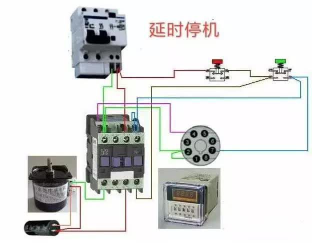 常用交流接触器实物接线图，简单明了！纯纯的干货！