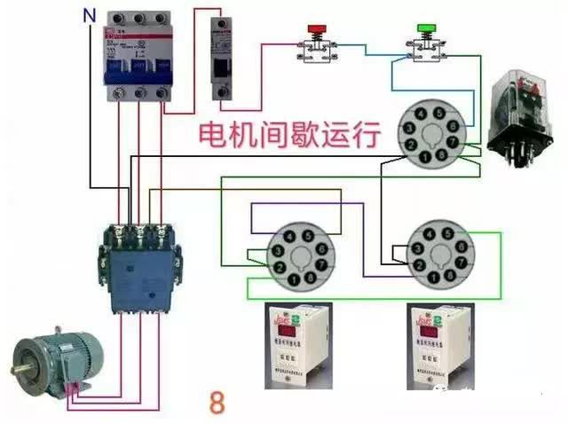 常用交流接触器实物接线图，简单明了！纯纯的干货！