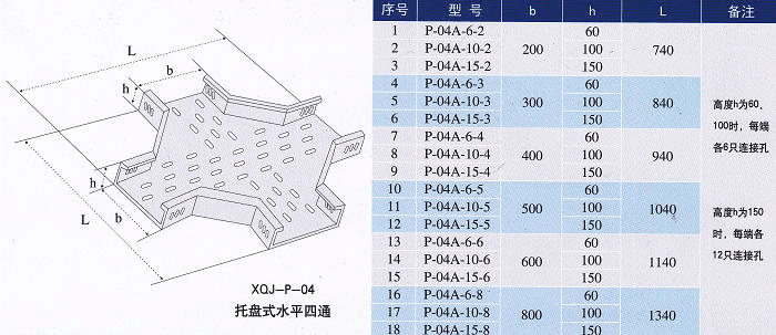 镀锌线槽水平四通规格型号